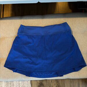 Lululemon Blue Pace Rival Mid-Rise Skirt Size 4 Tall-Like New